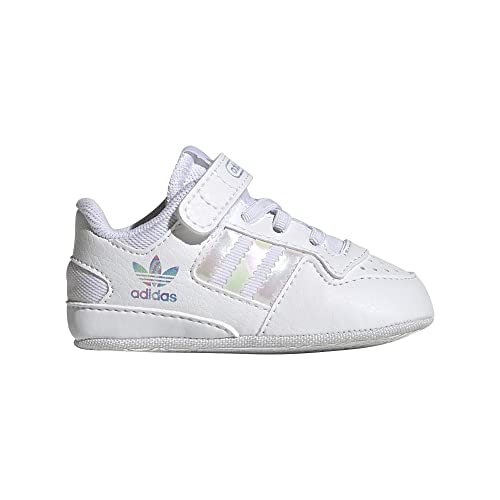 adidas Forum Low Crib, Zapatillas Deportivas Unisex niños, FTWBLA/Supcol/TOQGRI, 18 EU