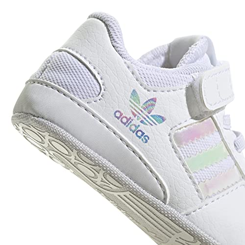 adidas Forum Low Crib, Zapatillas Deportivas Unisex niños, FTWBLA/Supcol/TOQGRI, 18 EU