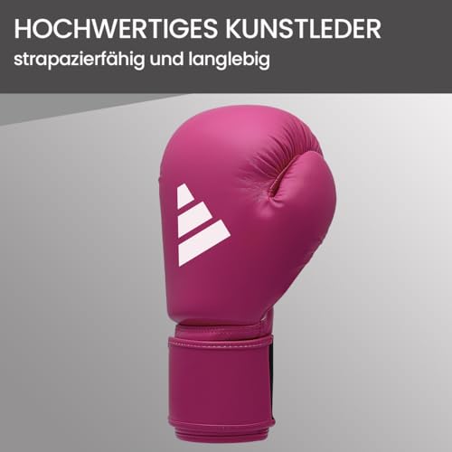 adidas Guantes de Boxeo Speed 50 para Adultos, Guantes de Boxeo de 10 oz, Guantes de Boxeo cómodos y duraderos, Magenta