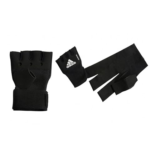 adidas Guantes de Envoltura rápida para Hombre, Color Negro, pequeño/Mediano