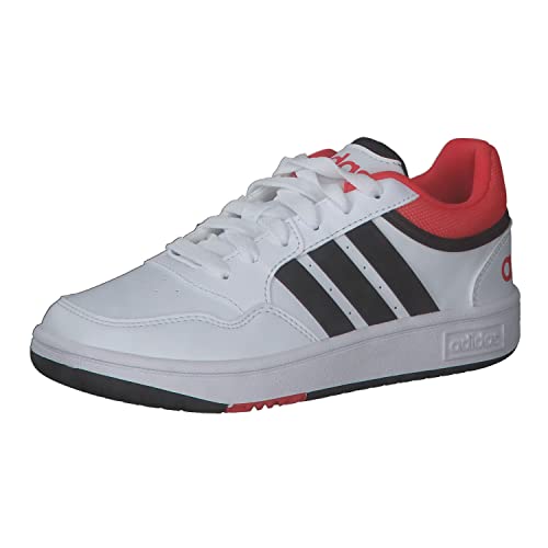 ADIDAS Hoops Shoes, Zapatillas, FTWR White/Core Black/Bright Red, 38 EU