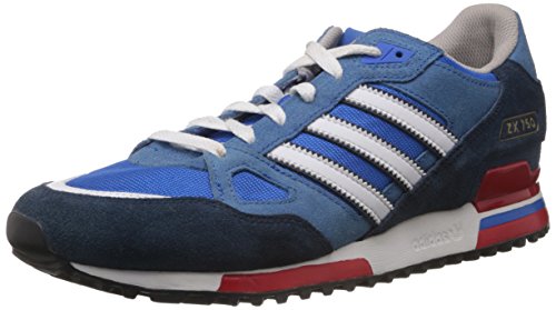 adidas Originals Running ZX 750, Zapatillas de Estar por casa Unisex-Adulto, Azul/Rojo, EU 44. 2/3