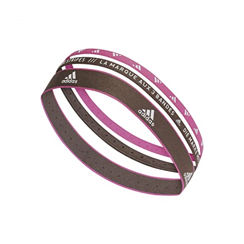 adidas Pack de 3 diademas unisex de ancho múltiple para entrenamiento