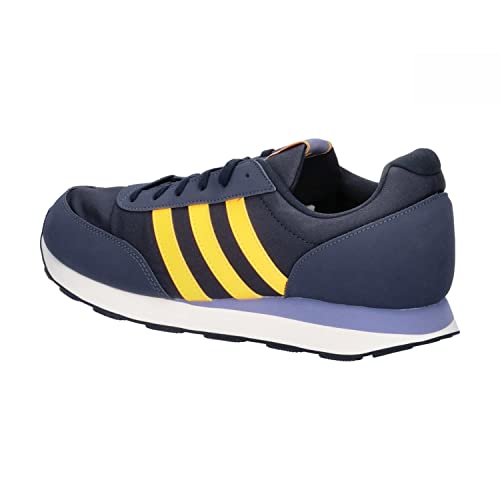 adidas Run 60s 3.0 Shoes, Zapatillas de running Hombre, Legend Ink Solar Gold Shadow Navy, 43 1/3 EU