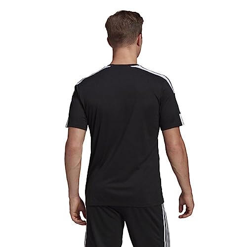 adidas Squadra 21, Camiseta de mangas corta Hombre, Black/White, L