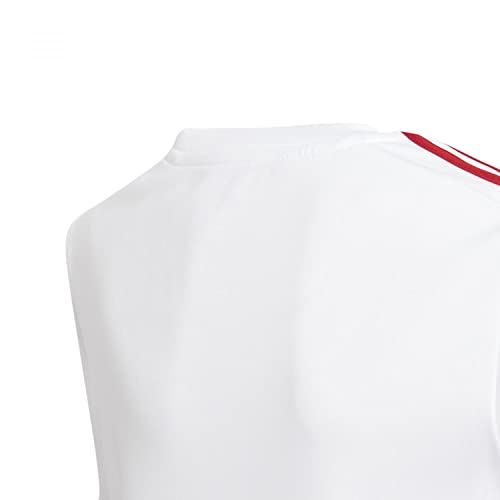 adidas Squadra 21 Jersey Camiseta de mangas corta, White/Team Power Red, 164 Niños