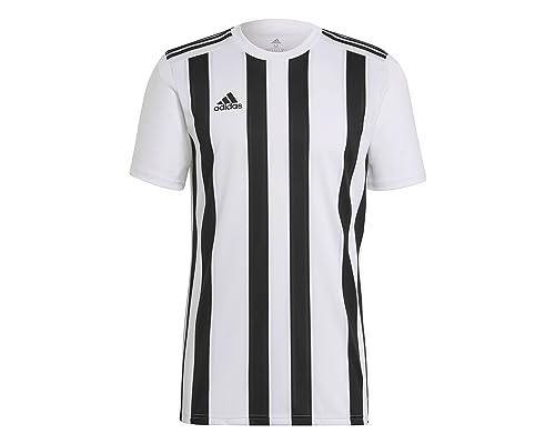 adidas Striped 21 JSY T-Shirt, Mens, White/Black, M