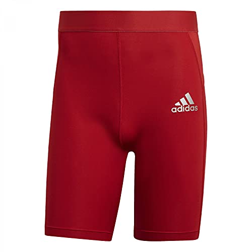 adidas, Techfit Short Tight, Leggings Corto, Poder De Equipo Rojo, M, Donna