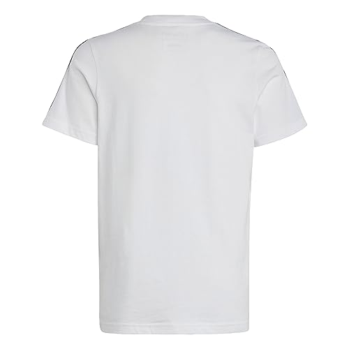 adidas Unisex Niños T-Shirt (Short Sleeve) U 3S tee, White/Black, IC0605, 164