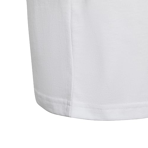 adidas Unisex Niños T-Shirt (Short Sleeve) U 3S tee, White/Black, IC0605, 164