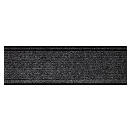 Alfombra de Cocina Malaga – Alfombra de Fieltro punzonado – Alfombra de Cocina – Alfombra de Pasillo & Cocina – Alfombra Antideslizante y fácil de Limpiar (Antracita 2082, 66 x 800 cm)