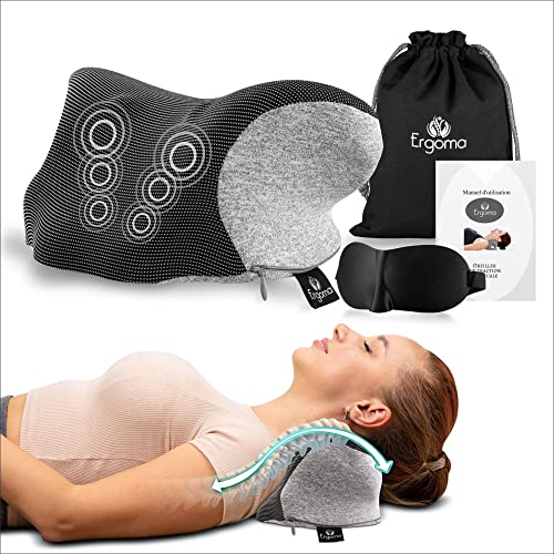 Almohada de tracción quiropráctica para relajar el Cuello, Almohada para el Alivio del Dolor Cervical, Dispositivo de tracción Cervical, Almohada para apoyar, relajar, Estirar y traccionar el Cuello