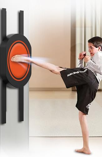 Almohadilla de Boxeo de Pared para niños Saco de Boxeo montado en la Pared MMA Muay Thai Saco de Boxeo de Espuma Cuadrado Almohadilla de Lucha Escudo de Patada con 2 Pares de Guantes,A,1