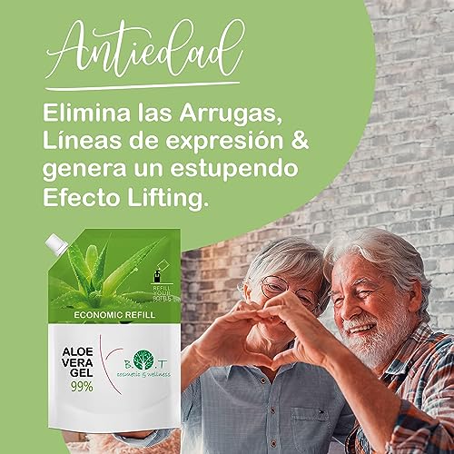 Aloe Vera Puro 100% Natural Cultivo Ecologico Lanzarote Aloe Vera Gel Hidratante Piel y Cabello After Sun Crema Post Depilacion After shave Hombre Acondicionador Pelo 500 ml