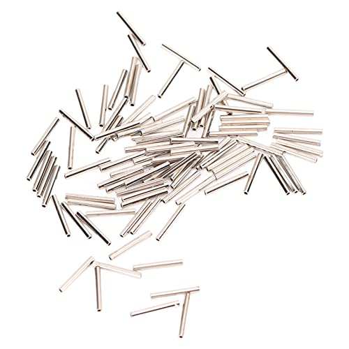Alomejor Juego de Manguitos de Engarzado de un Barril, Tubo de Cobre con Manguito de Engarzado de Barril de Acero Inoxidable Antioxidante, 100 Piezas, Facilidad de Uso, Resistente a la