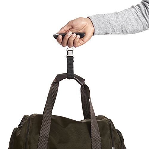 Amazon Basics - Báscula digital para equipaje, Negro, Talla única