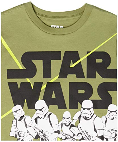 Amazon Essentials Disney | Marvel | Star Wars Camisetas de manga corta (anteriormente Spotted Zebra) Niño Pequeño, Pack de 4, Multicolor/Star Wars, 4 años