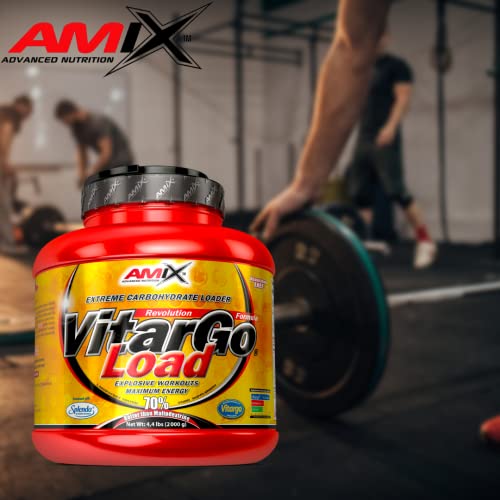 AMIX - Carbohidrato Rápido - Vitargo Load - Carbohidrato para Aumentar la Masa Muscular - Complemento Deportivo Para Atletas de Élite - Sabor Naranja - 2 KG