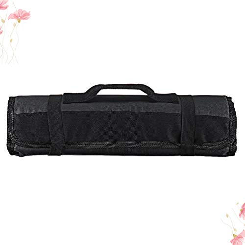 Angoily Bolsa para Cuchillos de Chef 22 Ranuras para Utensilios de Cocina Cuchillo Oxford Bolsa para Envolver Tela Cartera Portable para Cuchillos Bolsa de Rollo para Tienda en Casa Al