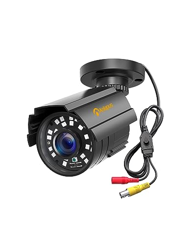 Anlapus 2MP Cámara de Vigilancia Exterior, 20M Visión Nocturna, para DVR Kit de Cámara de Seguridad, Cámara Análogica con Menú OSD