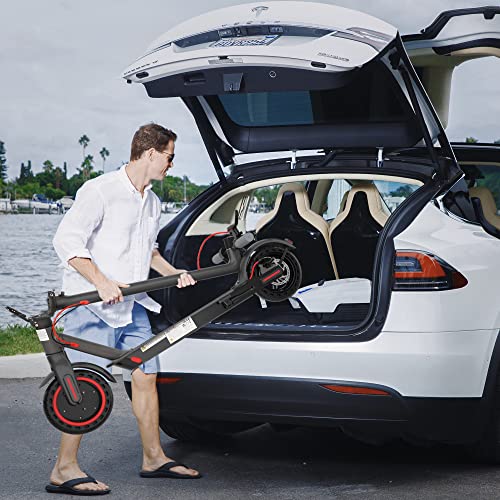 AOVOPRO Patinete eléctrico, 30 km de Alcance, E-Scooter Plegable con, 3 ajustes de Velocidad, Control de Aplicaciones, Negro