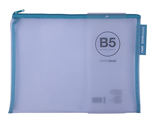 APLI 18026 - Bolsa nylon - Zipper bag - Portatodo nylon transpirable - B5-290 x 223 mm - Envío color aleatorio
