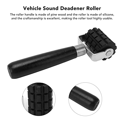 Aplicación de amortiguador de sonido para vehículos de automóviles Rodillo de rueda rodante Papel tapiz Aplicación de rodillo de presión plana Rodillo de rueda rodante Herramienta(L)