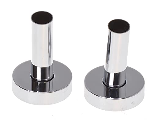 Aqbau® Embellecedor para cuerpo de calefacción con tubo de protección, manguito de tubo, radiador (cromado)