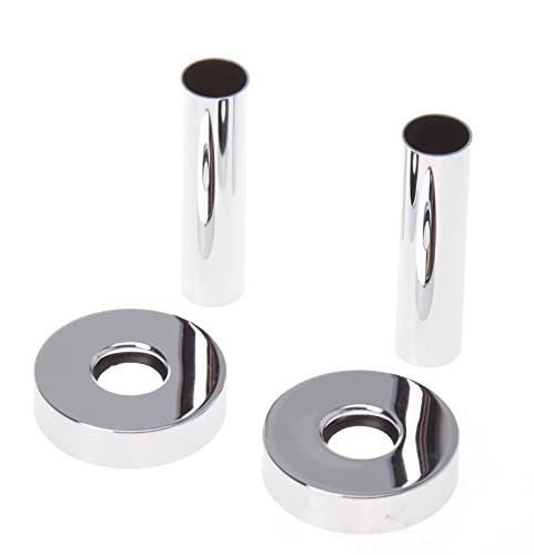 Aqbau® Embellecedor para cuerpo de calefacción con tubo de protección, manguito de tubo, radiador (cromado)