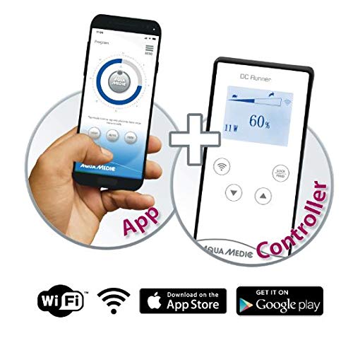 Aqua Medic DC Runner 5.3 - Bomba universal regulable para acuarios, control mediante aplicación o controlador