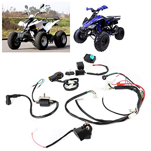 Arnés de cableado del motor, kit profesional de arnés de cableado del motor de arranque eléctrico para coche apto para 50cc 110cc 125cc PIT Quad Dirt Bike ATV