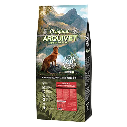 Arquivet Original - 20 Kg - Pienso para Perros Adultos - Cerdo ibérico y arroz - Comida - Alimento seco Saludable- Alimentación Canina