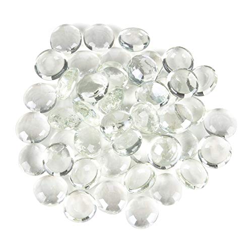 ARSUK Transparente Piedras de Cristal, Piedras de Cristal Decorativas (0.955 kg, Aprox. 170-180 Unidades)
