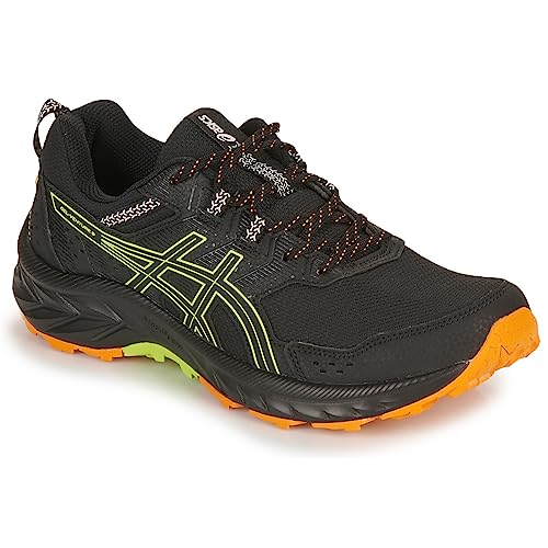 Asics Gel-Venture 9, Running Shoe Hombre, Black/Neon Lime, 47 EU