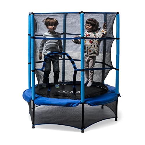 ATAA Cama elástica para niños 140 - Azul Cama elástica Infantil Exterior e Interior 140 cm Top versión