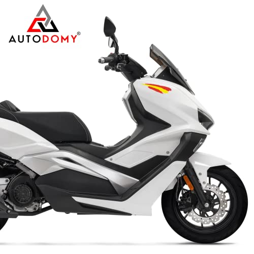 Autodomy Pegatinas Stickers Bandera España Pack 6 Unidades de Adhesivos para Coche Moto Scooter Quad ATV Biclicleta Cascos