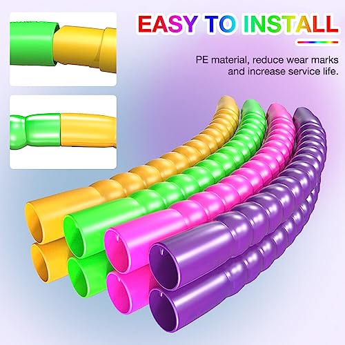 AVCXEC Hula Hoop Niña, Multicolor Hula Hoop Niña 4 Años con Jump Rope, Hula Hoop Fitness Desmontable para Niños y Niñas, Entrenamiento, Juegos, Fitness, Gimnasia