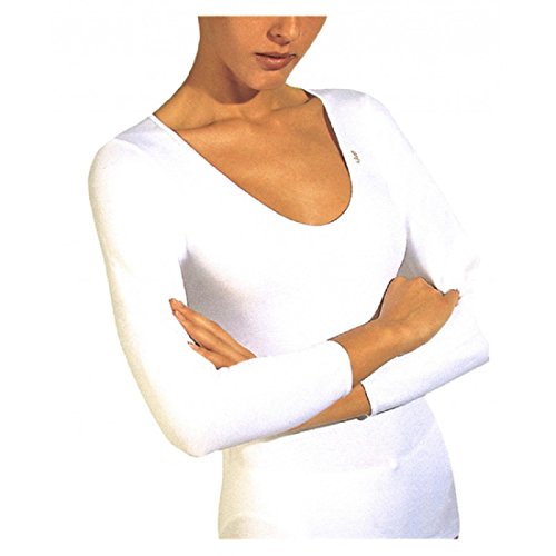 AVET 7728 - camiseta manga larga sin costuras (M, BLANCO)