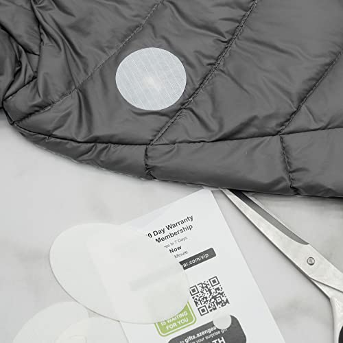 aZengear Parches de Reparación de Nylon de Autoadhesivo | Parche Impermeables para Chaqueta de Plumón, Tienda, Bolsa, Ropa, Reparar Agujeros (11 Piezas, blanco)