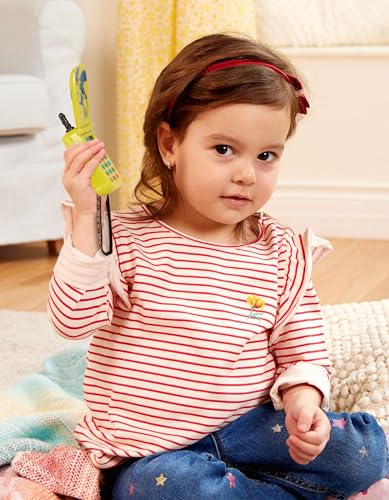 B. toys by Battat BX1749Z Hellophone - Teléfono de juguete para niños pequeños con grabadora de mensajes, color amarillo
