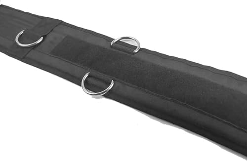 Banda de arnés de resistencia física/Cinturón de resistencia de entrenamiento para correr/Cinturón de cintura de gimnasio para tirar del trineo/con anillos/para equipos de entrenamiento de resistencia