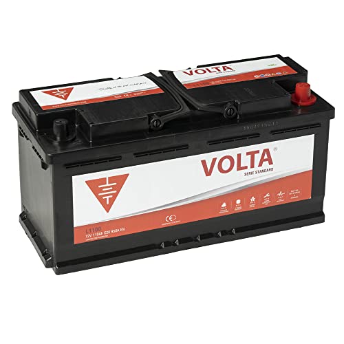 Bateria de Coche Standard 110Ah 950A - Borne +Dcha - Medidas Largo 393 x Ancho 175 x Alto 190 mm con 2 años de Garantía - Fabricación Europea.