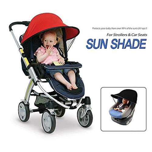 BAYINBROOK Parasol para cochecito, Sombrilla para cochecito, Toldo carrito bebe anti-UV, Universal y fácil de instalar (Basic)