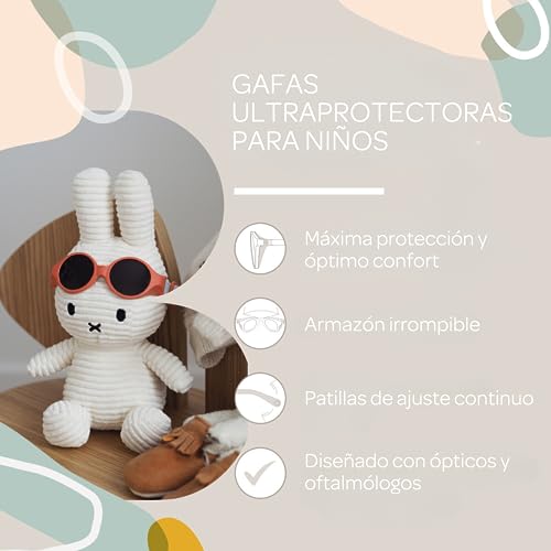 BÉABA Gafas de sol para niños de 2 a 4 años, Protección 100% UV - CAT 3, Protección lateral, Comodidad óptima, Patillas ajustables en 360°, Polen