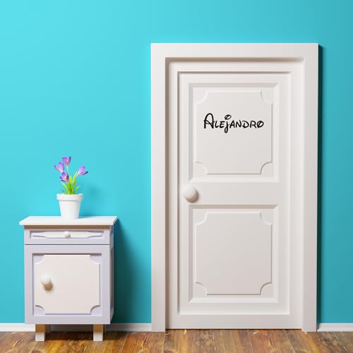 Becral - Nombre personalizado | Pegatinas personalizadas Nombre para pared, puerta o armario | Vinilo Decorativo Pared infantil | Pegatinas infantiles | Pegatinas pared decorativas