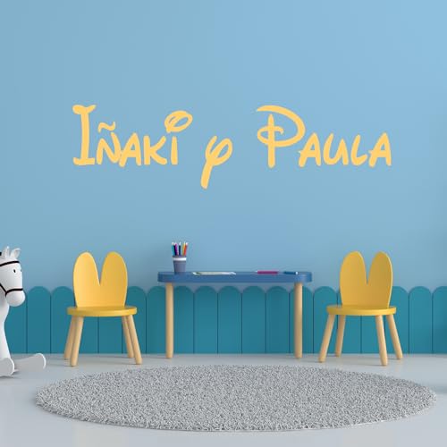 Becral - Nombre personalizado | Pegatinas personalizadas Nombre para pared, puerta o armario | Vinilo Decorativo Pared infantil | Pegatinas infantiles | Pegatinas pared decorativas