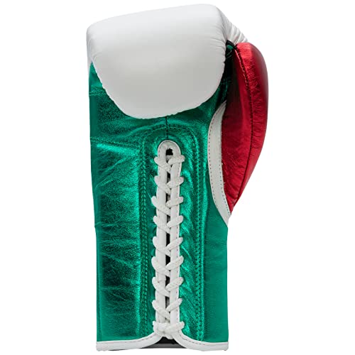 BENLEE Guantes de boxeo de piel Typhoon White/Green/Red 08 oz R