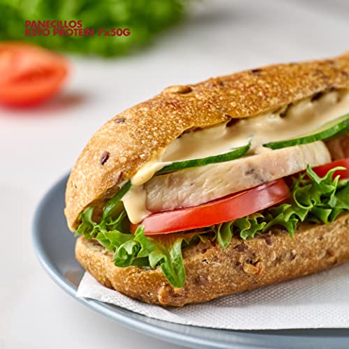 Bestdiet - Panecillos Proteicos Keto, Bajos en Azúcar, Alto en Fibra y Proteínas, con Trigo, Avena, Soja. (Pack de 3 paquetes de 350 g)