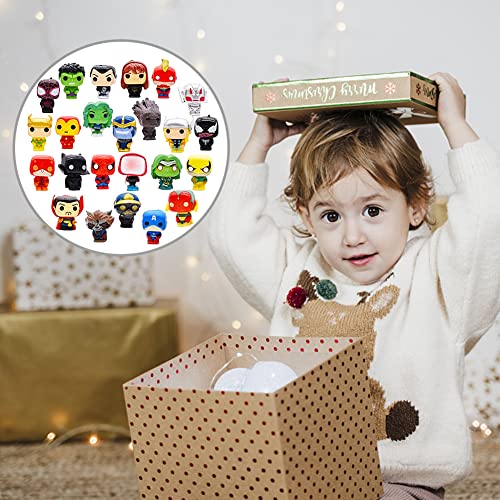 BESTZY Mini Figuras de Avengers, 24 Piezas, Cake Topper de Superhéroes, Figuras para Tartas de Cumpleaños, Juguetes, Suministros para Pastel