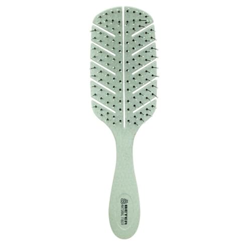 Beter - Cepillo de pelo esqueleto antitirones Natural Fiber hecho a base de fibras de trigo, Cepillo Desenredante Antienredos y Antirotura, Peinado suave y sin tirones, Para todo tipo de cabellos